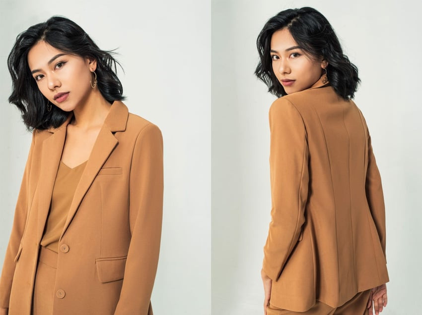 Áo blazer nữ Felecia màu nâu cafe