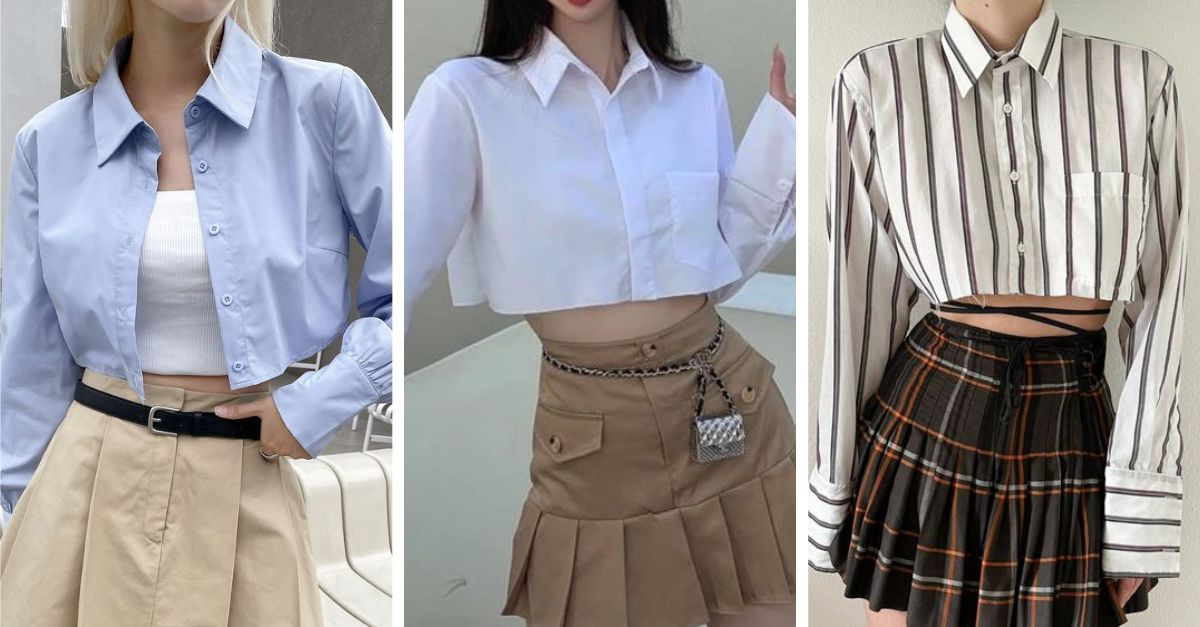 Áo sơ mi croptop phối với gì? Gợi ý 6 outfit cho nàng diện phố