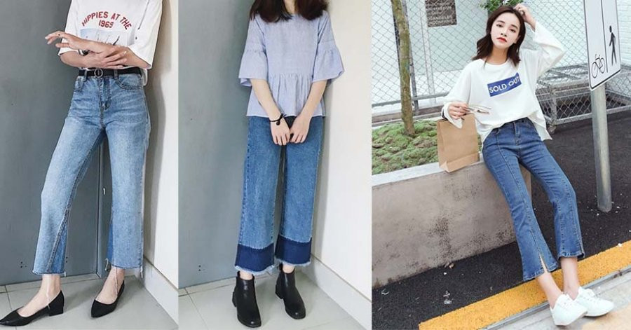 Các kiểu quần jeans cho cô nàng nấm lùn