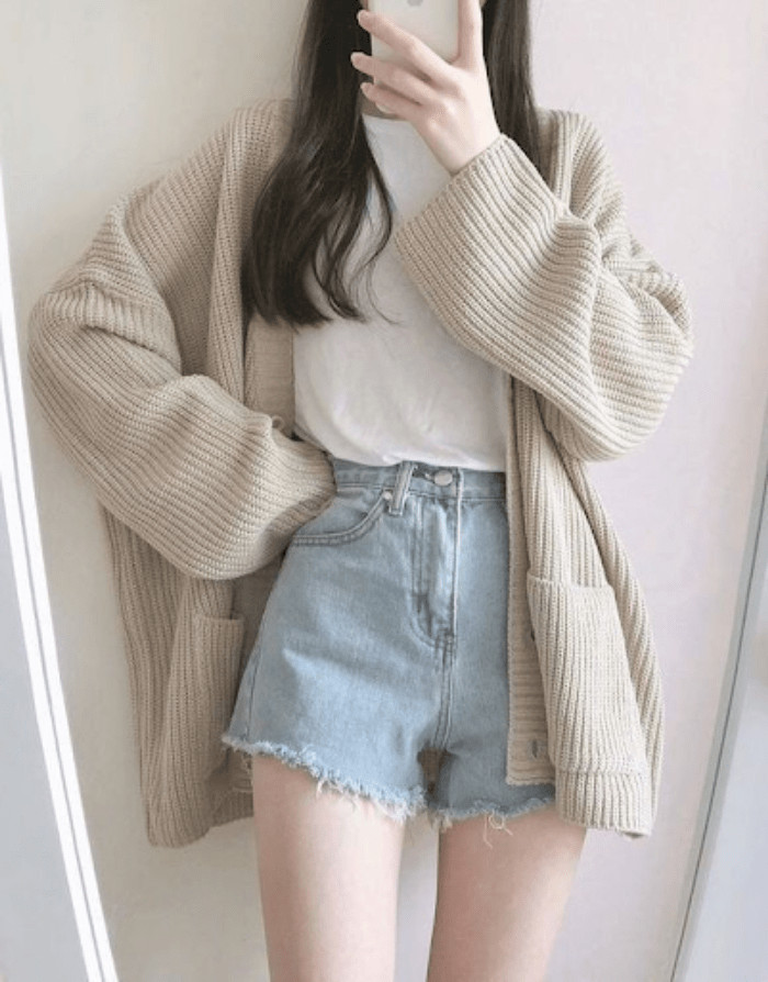 Phối cùng cardigan