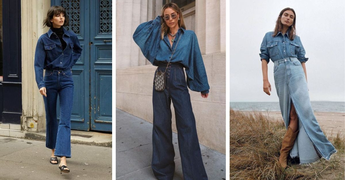 “Bí kíp” phối đồ với áo sơ mi denim bắt trend thời trang 2024