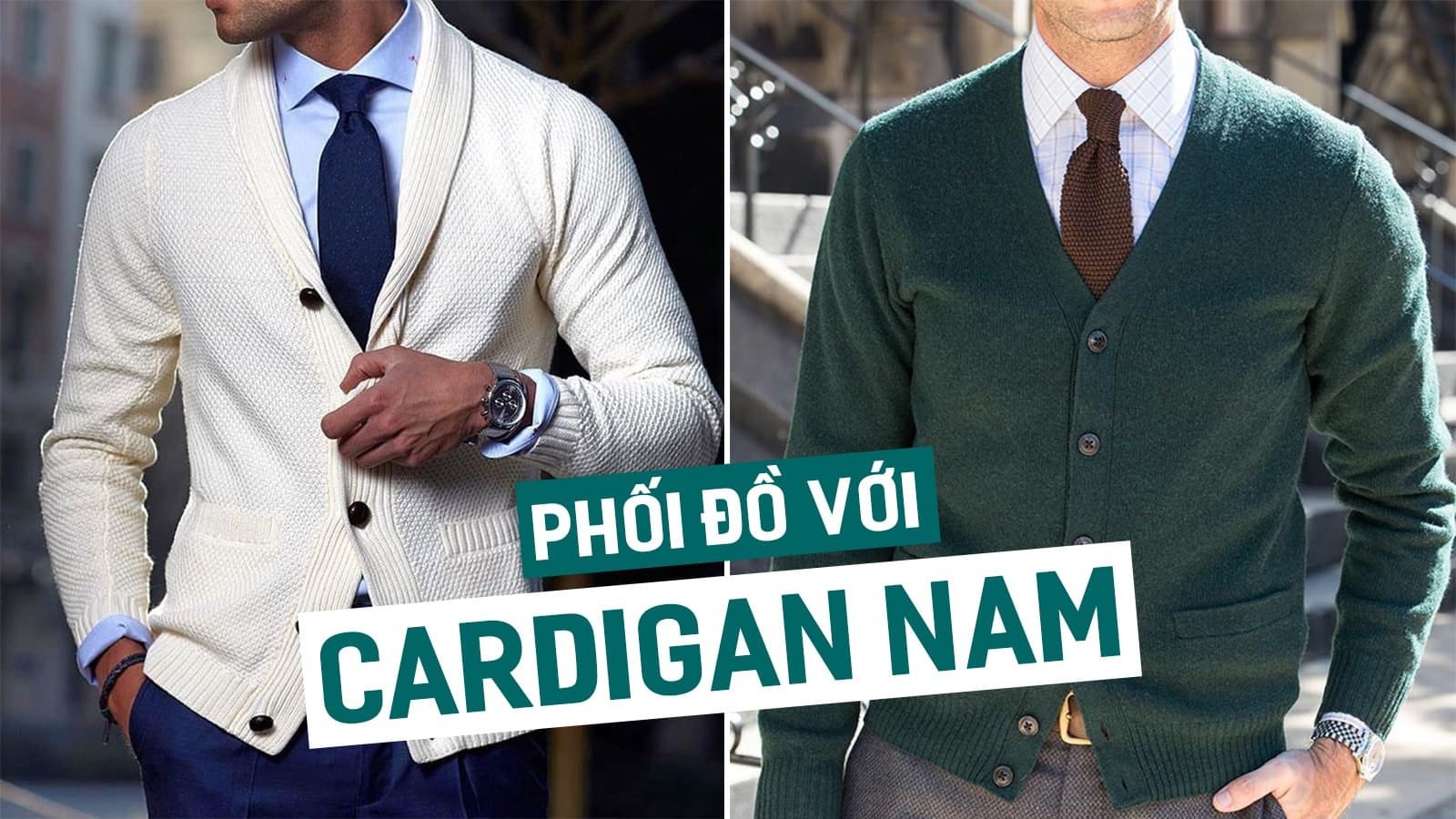 Phối đồ với cardigan