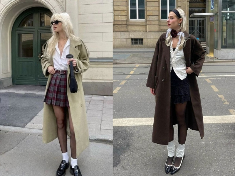 phong cách minimalism với áo khoác trench