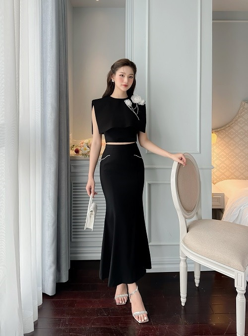 Set đồ nữ dự tiệc quyến rũ với đầm bodycon