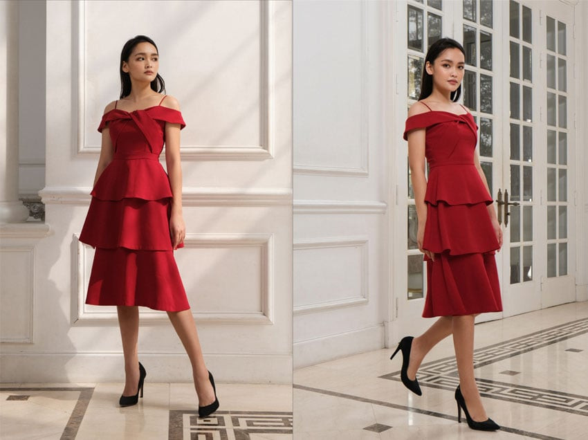 Váy đỏ Jennie Dress