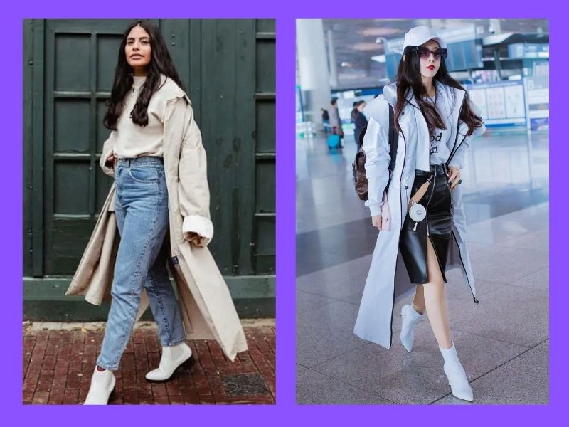 10+ cách phối đồ với boot trắng – kem – be cực xinh cho nàng