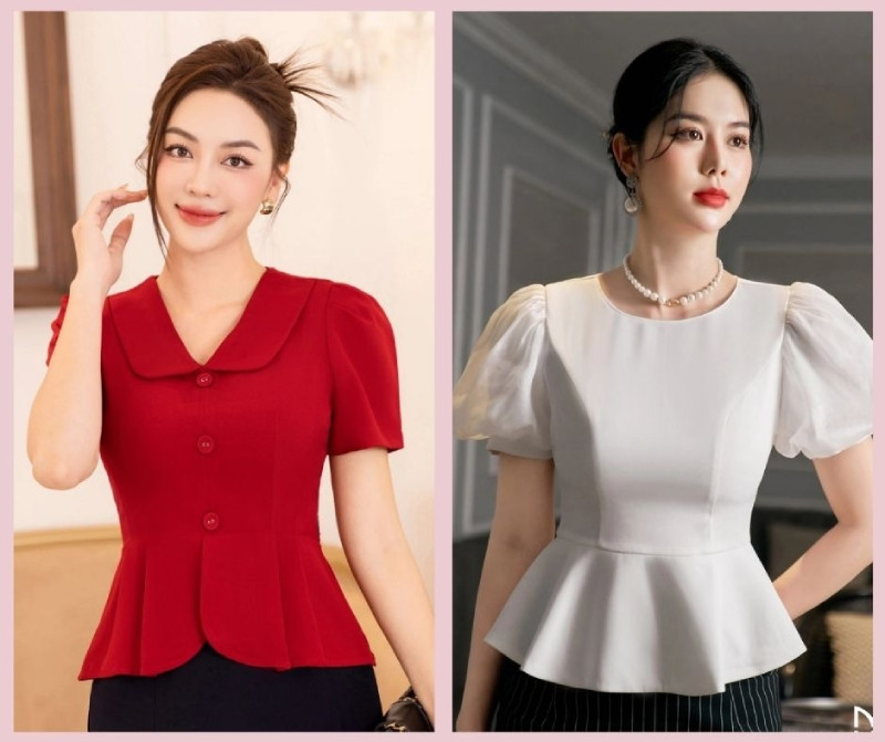 Áo peplum là gì? Hướng dẫn cách phối đồ với váy, áo dáng peplum
