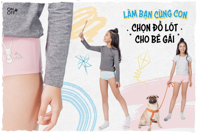 Bé gái mấy tuổi nên mặc quần lót? Tips chọn quần lót cho bé gái
