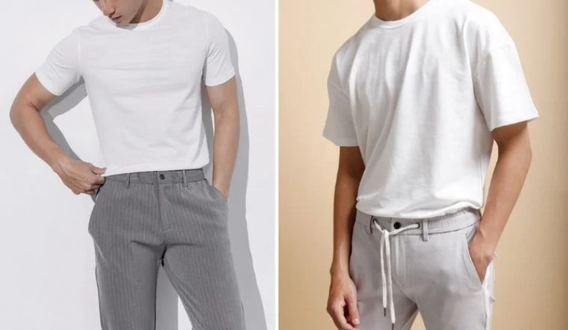 Cách phối quần kaki nam với áo thun cho chàng tự tin, nổi bật