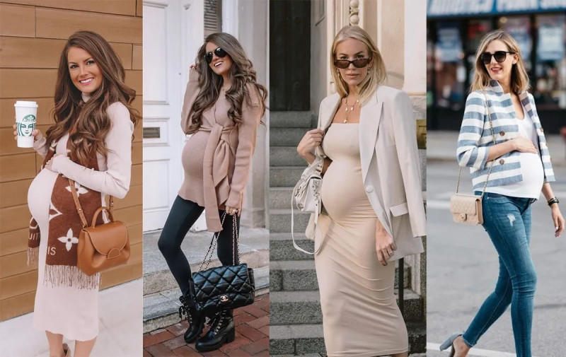 Gợi ý cách phối đồ cho bà bầu mùa đông ấm áp mà vẫn thời trang