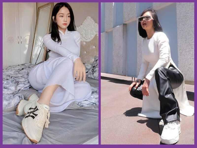 Mặc áo dài đi giày gì? Mẹo phối giày với áo dài chuẩn đẹp 2025