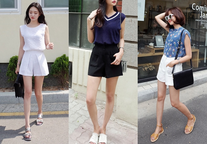 Mặc quần short nữ mang giày gì cho đẹp và phong cách