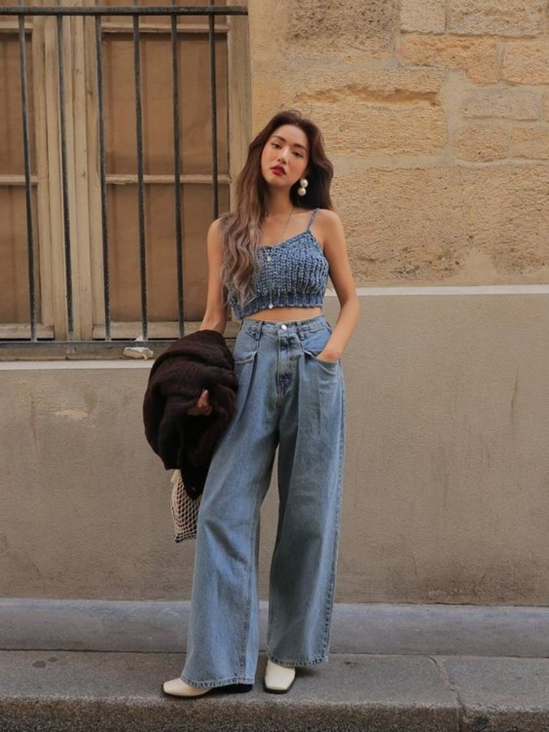 Mẹo phối đồ với quần ống rộng mùa đông cực sành điệu cho nàng
